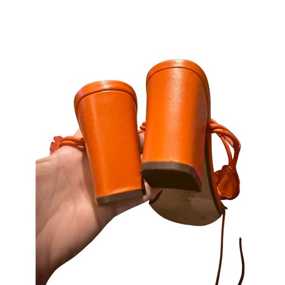 Cecelia New York Hibiscus Sandals in RARE Orange Sz. 10 - Picture 11 of 11